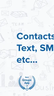 contacts groups - email & text iphone screenshot 1