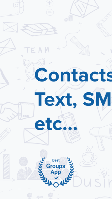 Contacts Groups - Email & text Screenshot