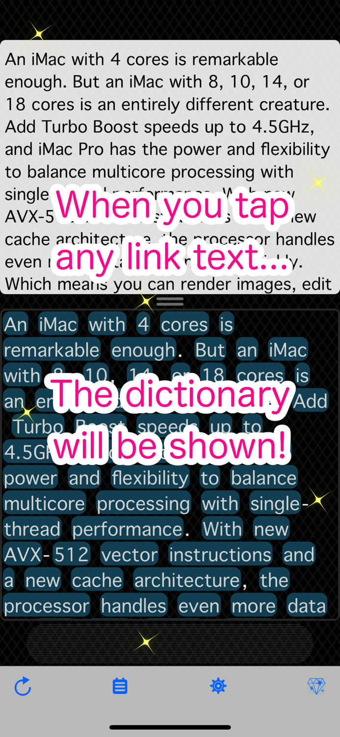 DictText - Make Link Text