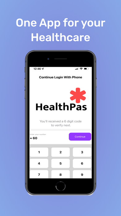 HealthPas Screenshot