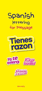 Spanish lettering for iMessage screenshot #1 for iPhone