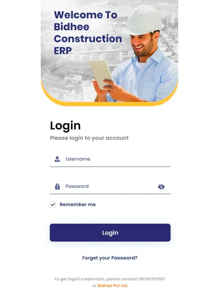 Bidhee Construction ERP