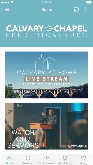 Calvary Chapel Fredericksburg Screenshot