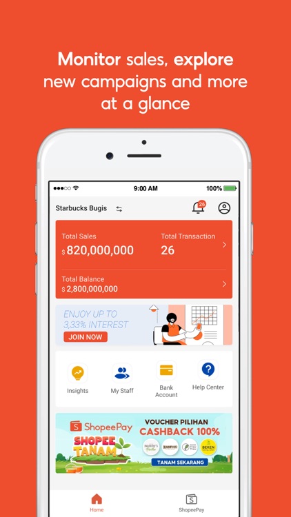 Shopee Partner: Go Cashless