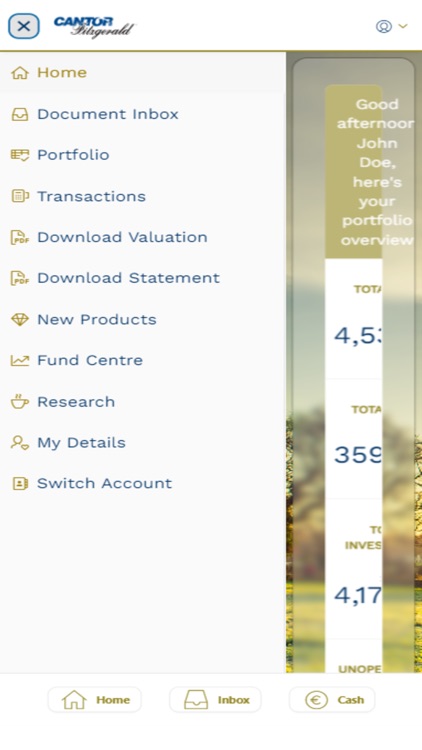 Cantor Fitzgerald Client App
