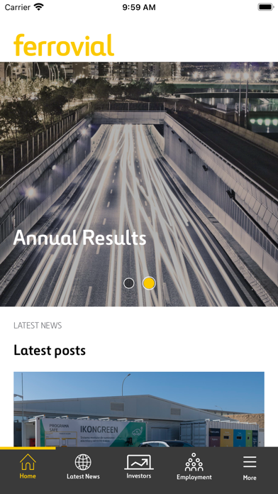 Ferrovial app Screenshot