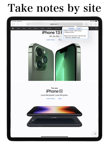 Note By Site for Safariのおすすめ画像1