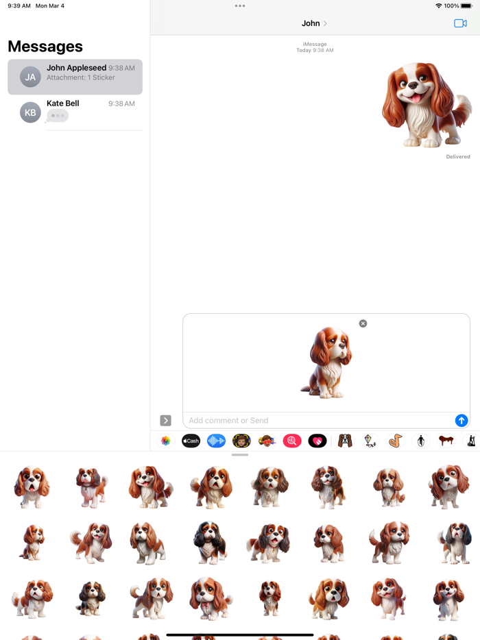 King Charles Spaniel Stickers
