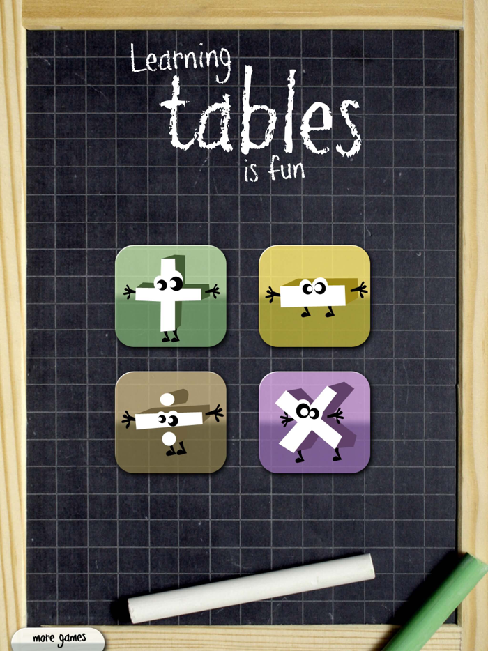 Learning tables is so fun