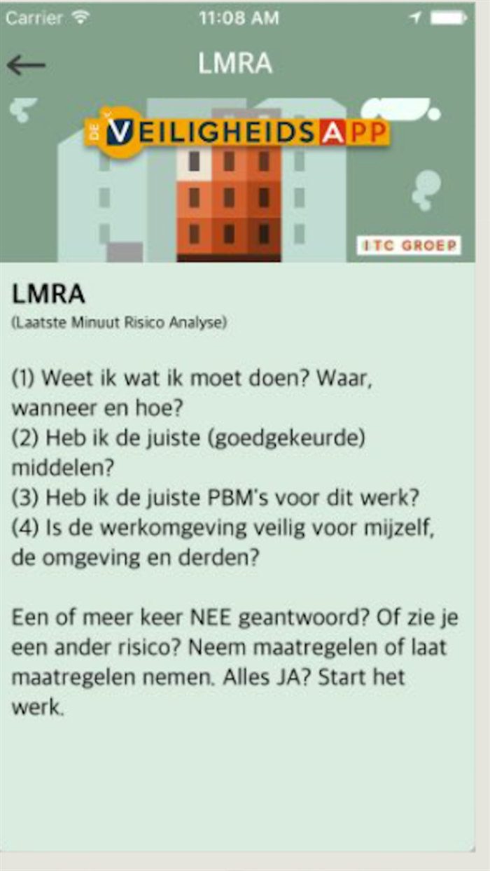 Veiligheidsapp ITC-groep