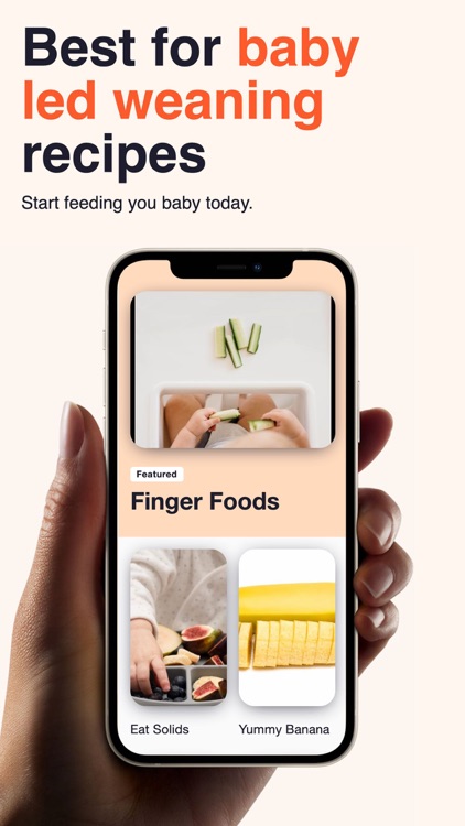 Baby Led Weaning Recipe App