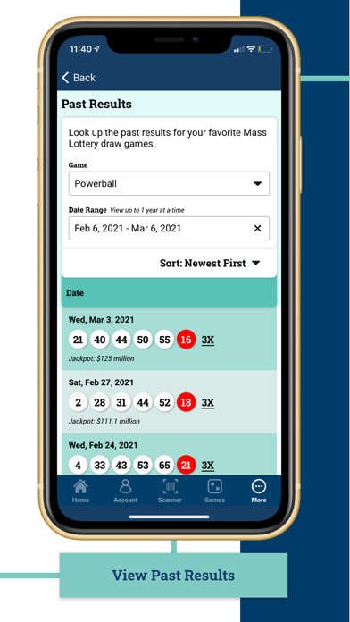 MA Lottery Screenshot