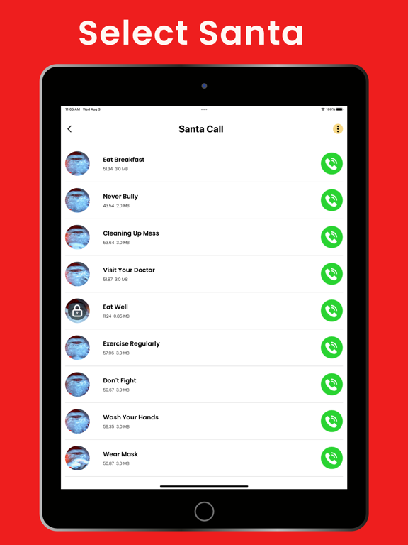 Video Call to Santa Claus iPad screenshot 7 - Entertainment app
