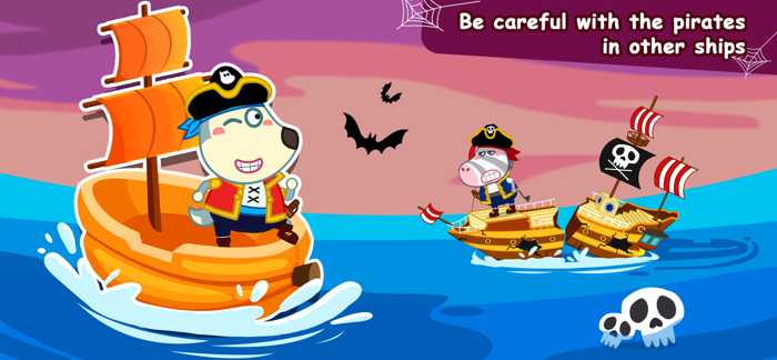 Wolfoo Captain Boat and Ship