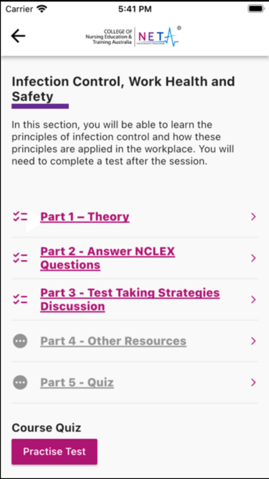 #8. NETA (iOS) 由: College of Nursing Education and Training Australia