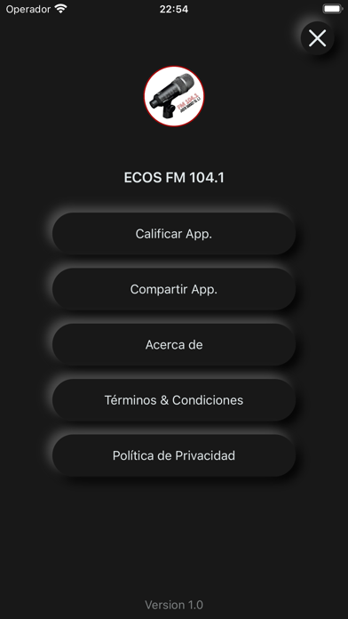 ECOS FM 104.1 Screenshot