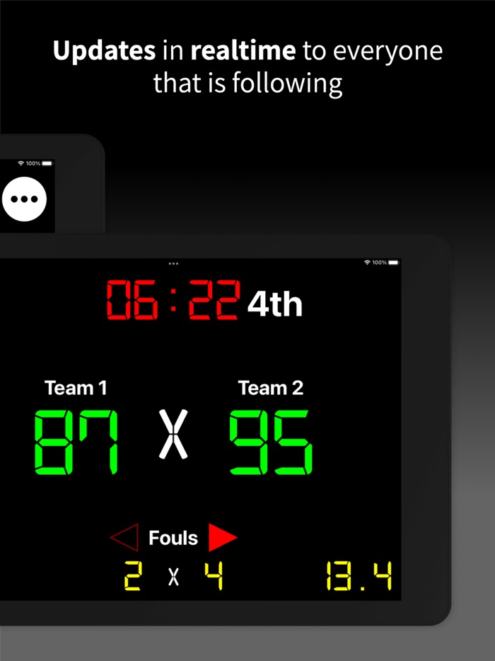 Virtual Scoreboard Keep Score