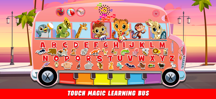 Touch Magic Learning Bus A B C