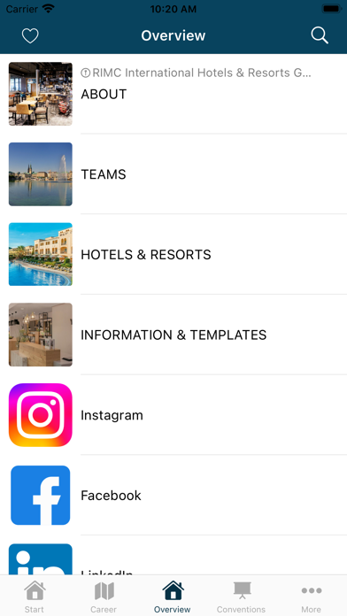 RIMC Hotels & Resorts Screenshot
