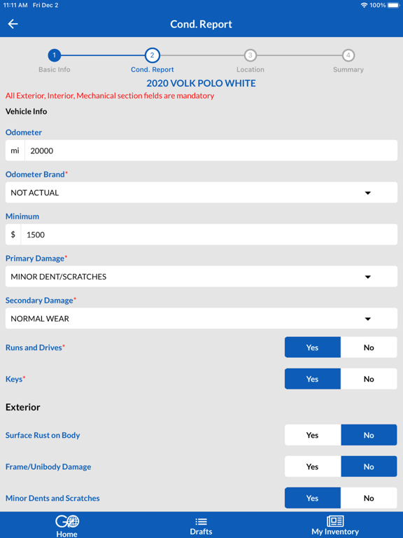 Copart GO iPad screenshot 5 - Business app