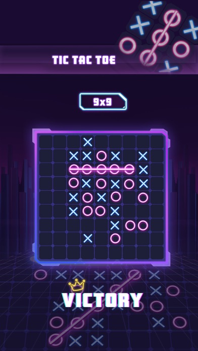 Tic Tac Toe 2 Player: XO Glow Screenshot