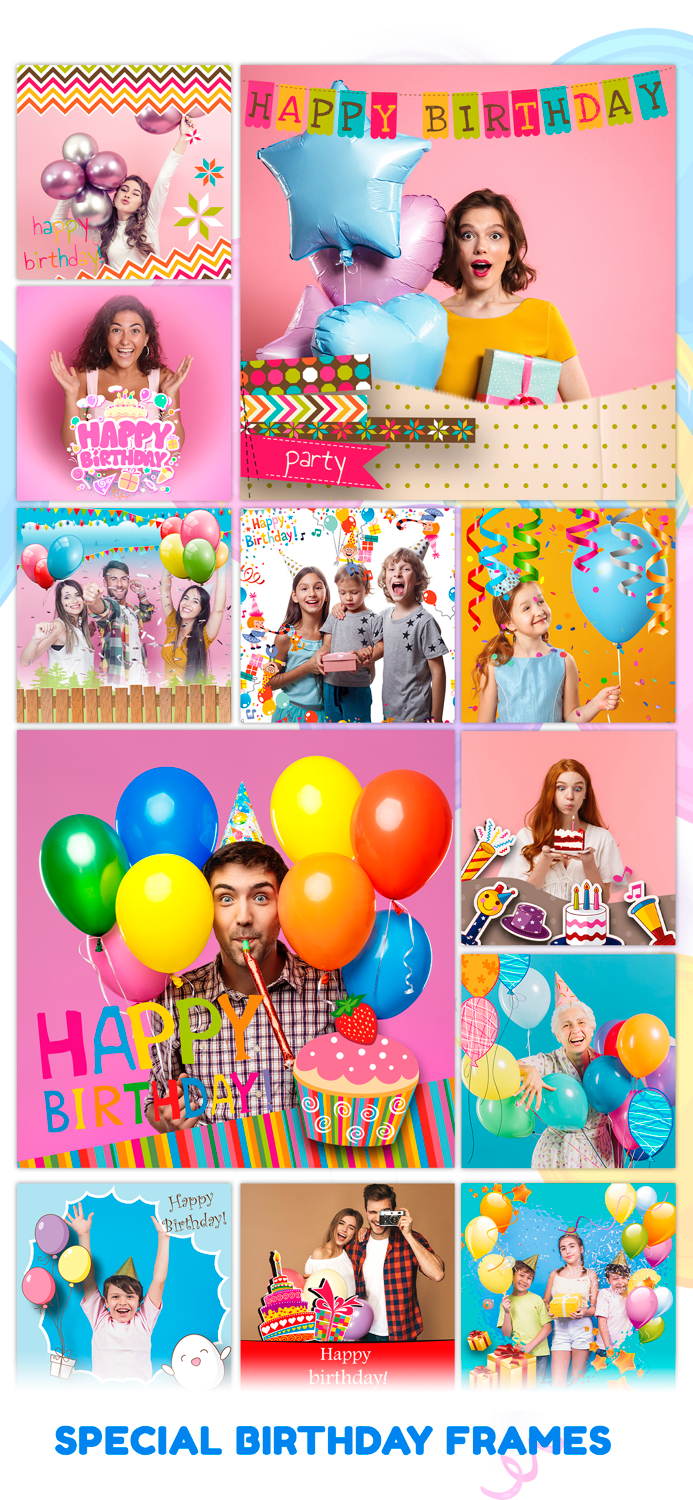 Birthday Frames Collection.