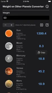 weight on other planets conv iphone screenshot 4