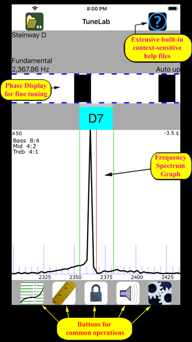 TuneLab Piano Tuner Screenshot