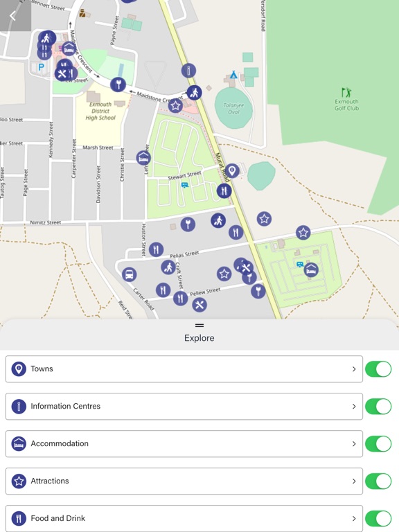 Explore Exmouth iPad screenshot 5 - Travel app