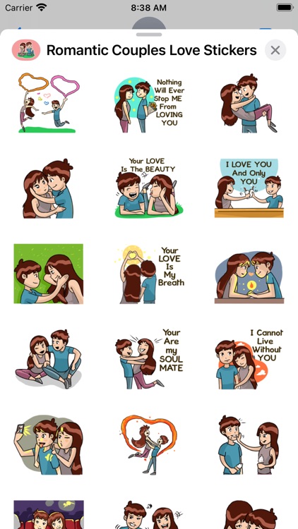 Romantic Couples Love Stickers screenshot-3