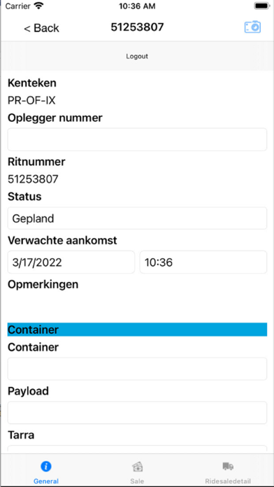 App screenshot
