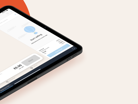 Regiondo Cash Desk iPad screenshot