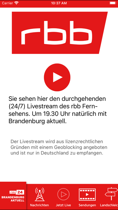rbb24 Brandenburg Aktuell Screenshot