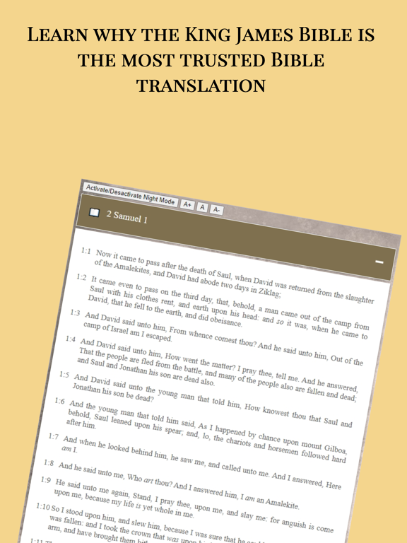 King James Bible - KJV Offline iPad screenshot 2 - Reference app