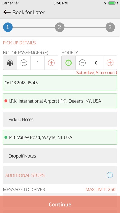 Executive Transport Screenshot