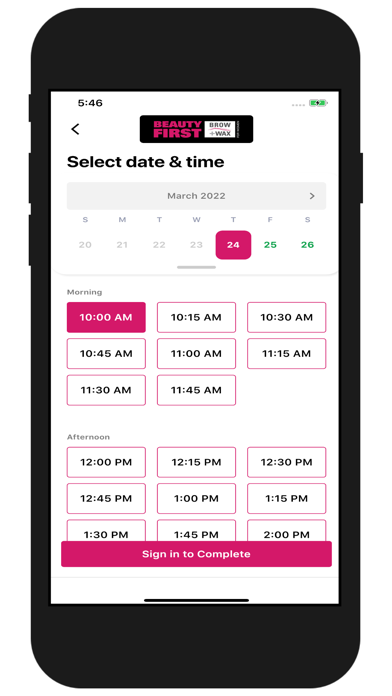 Beauty First Spa Mobile Screenshot