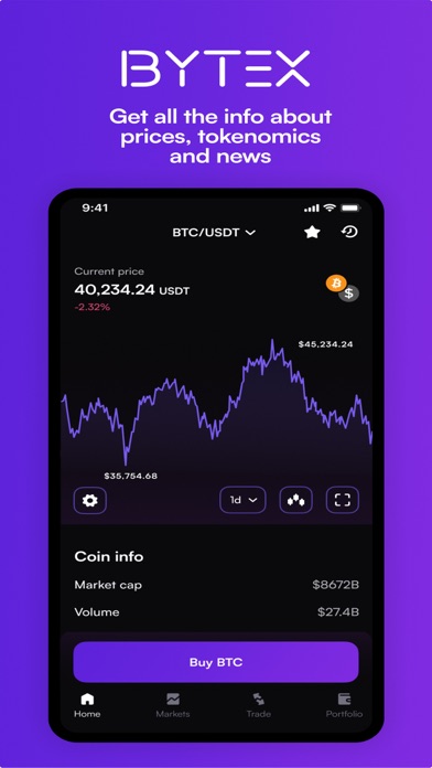 Bytex - Trade, Borrow & Earn Screenshot
