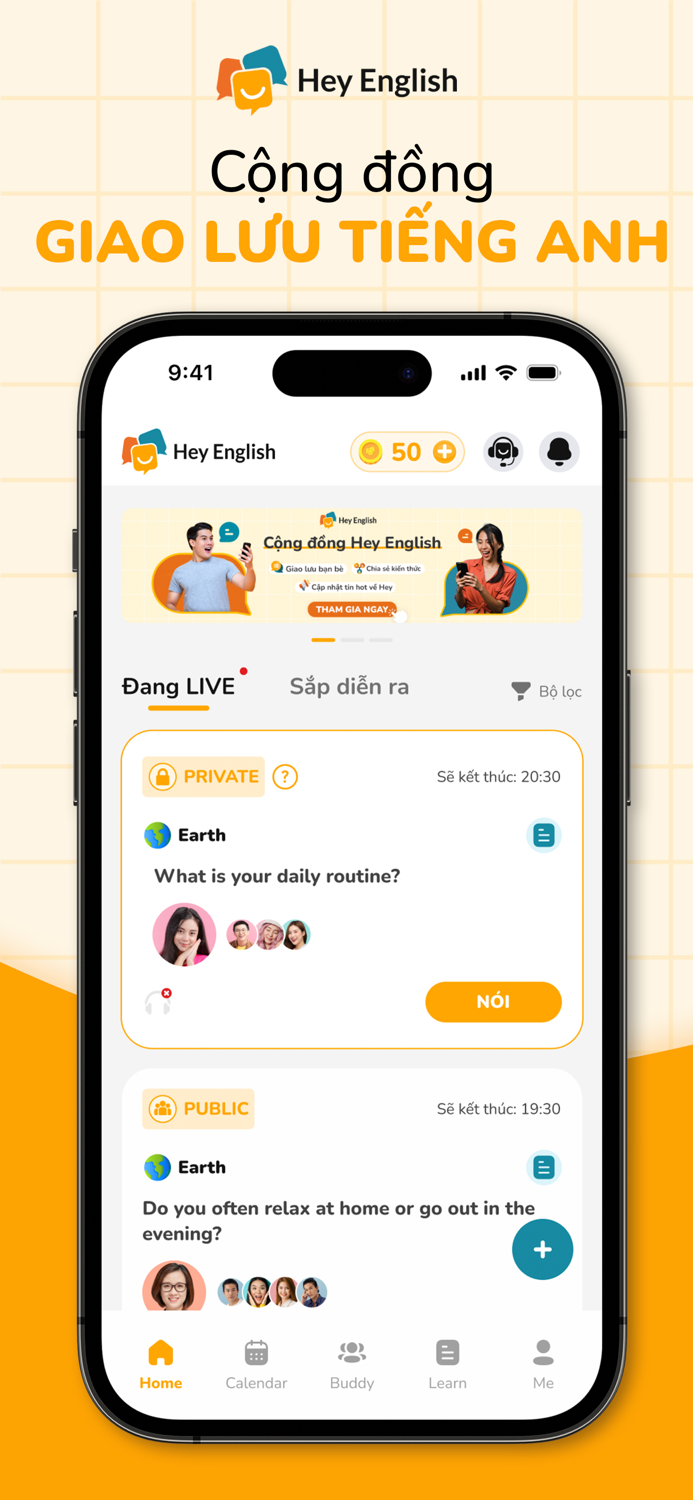 Hey English Hãy nói tiếng Anh