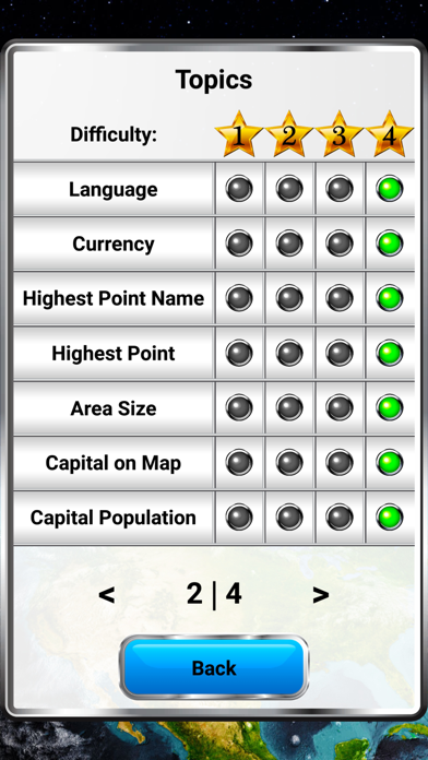 World Geography - Quiz Game Screenshot