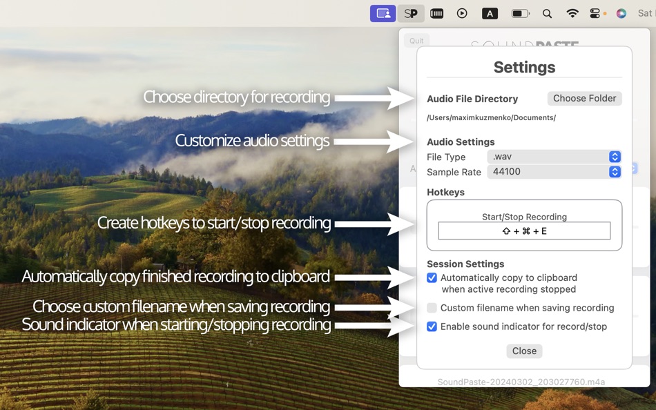#2. SoundPaste (macOS) 由: Maxim Kuzmenko