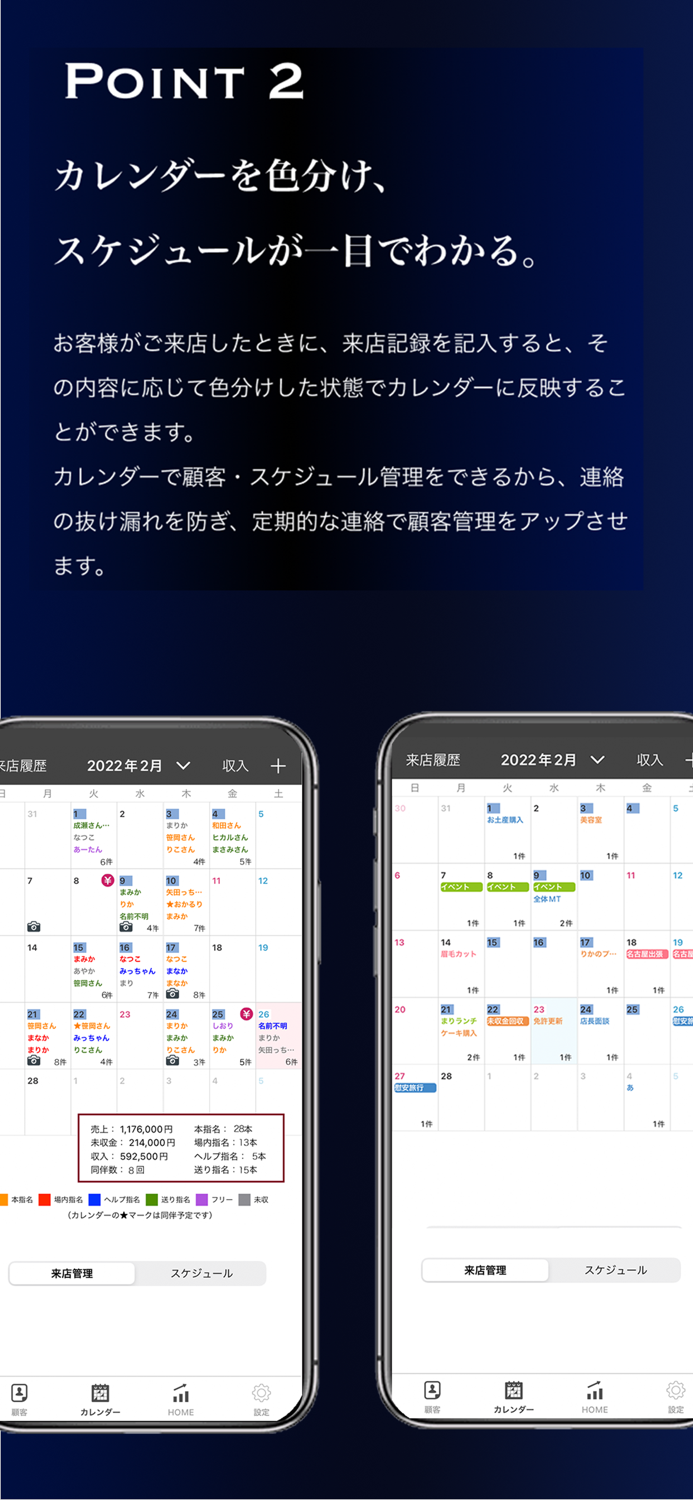 Falcon ホストのための顧客管理アプリ