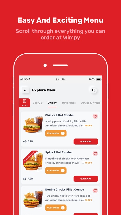 Wimpy UAE: Order burgers