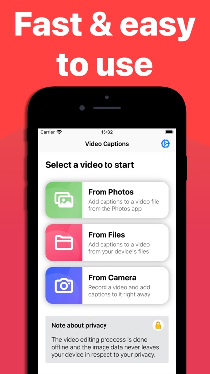 Video Captions - Text on video