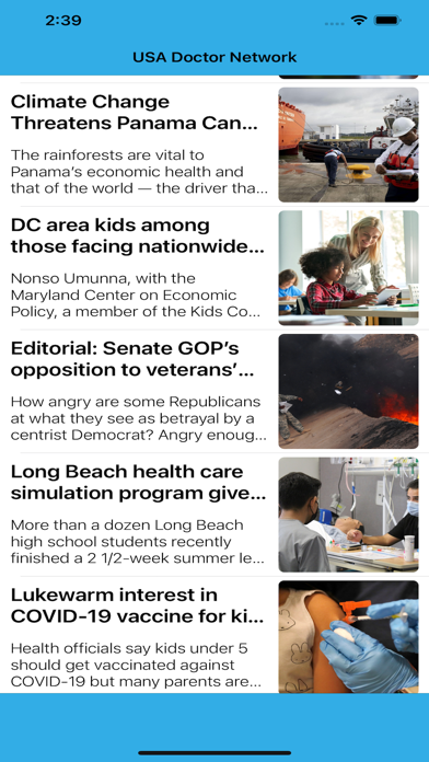 Our Health News Screenshot