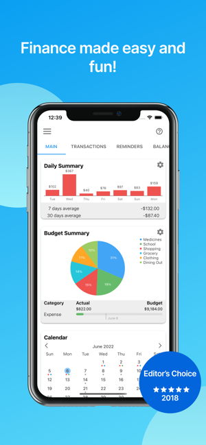 ‎Bluecoins Finance & Budget Screenshot