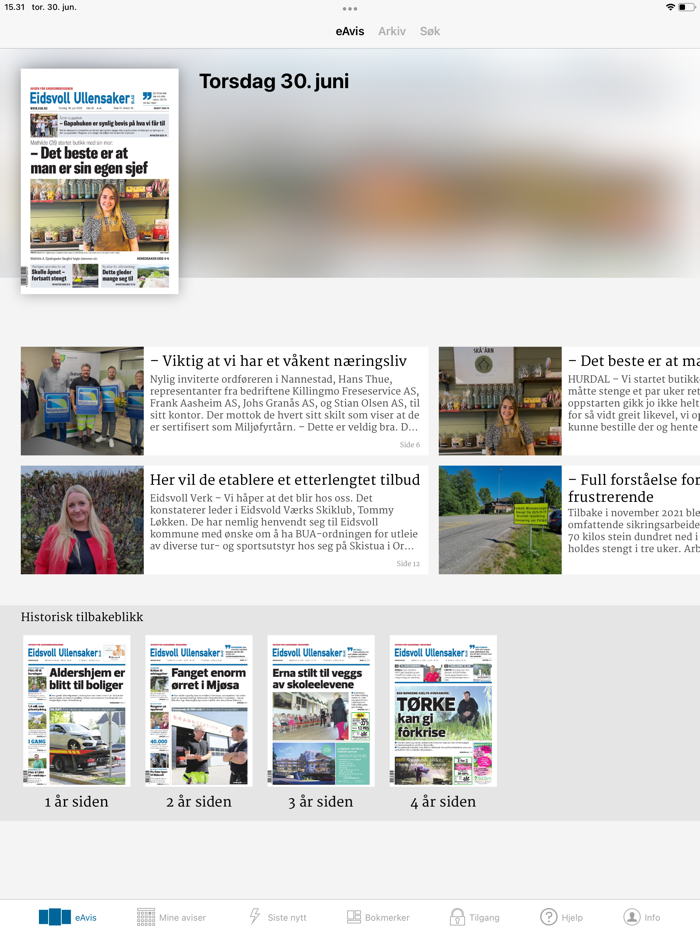 Eidsvoll Ullensaker Blad eAvis