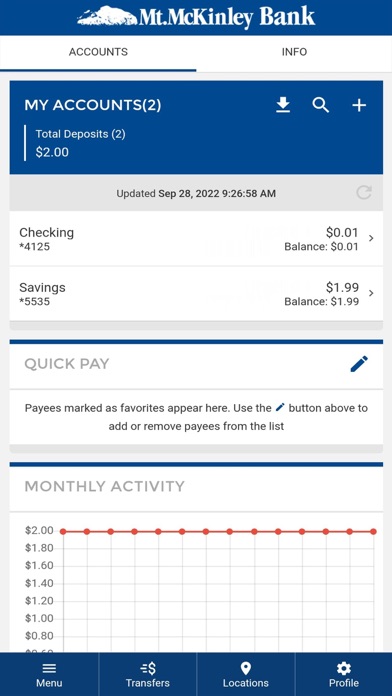 Mt McKinley Bank Mobile Screenshot