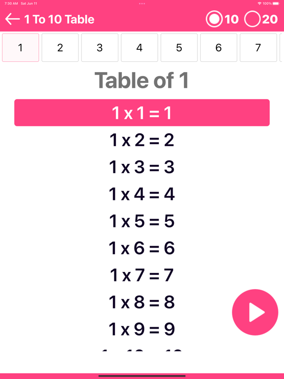 Tables 1 to 100 offlineのおすすめ画像4