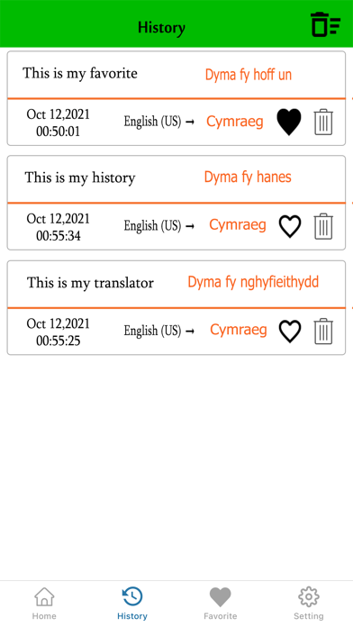 English To Welsh Translate Screenshot