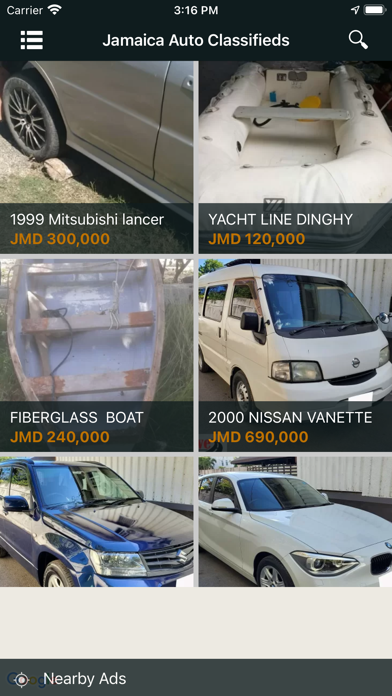 Jamaica Auto Classifieds Screenshot